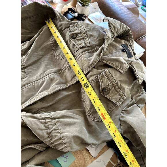 Army green quiet luxury utility jacket Banana Republic S - Picture 13 of 13